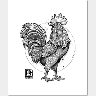 Rooster Sketch Posters and Art